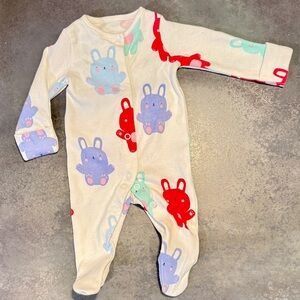 F&F Baby Bunny Print Footie